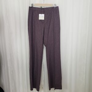 Bernard Zins Paris NWT Joyeux wool cashmere wide leg pant size 10